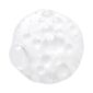 White facial foam creamy bubble soap sponge isolated on white background