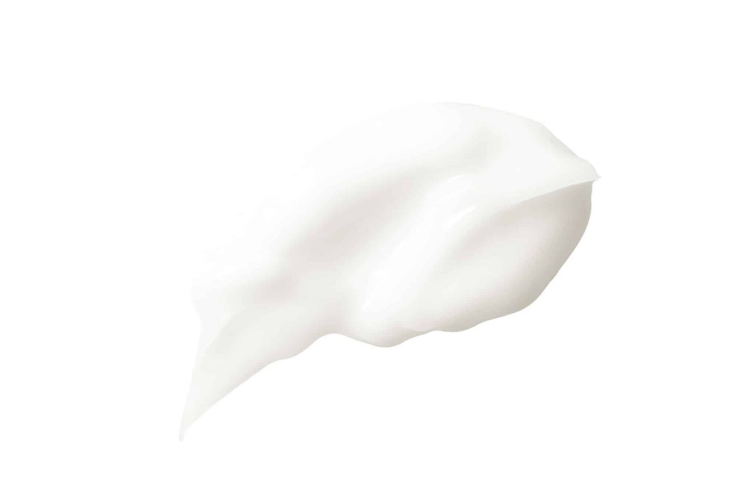 Cosmetic cream smear isolated on white background. White skincar Cosmetic cream smear isolated on white background. White skincar