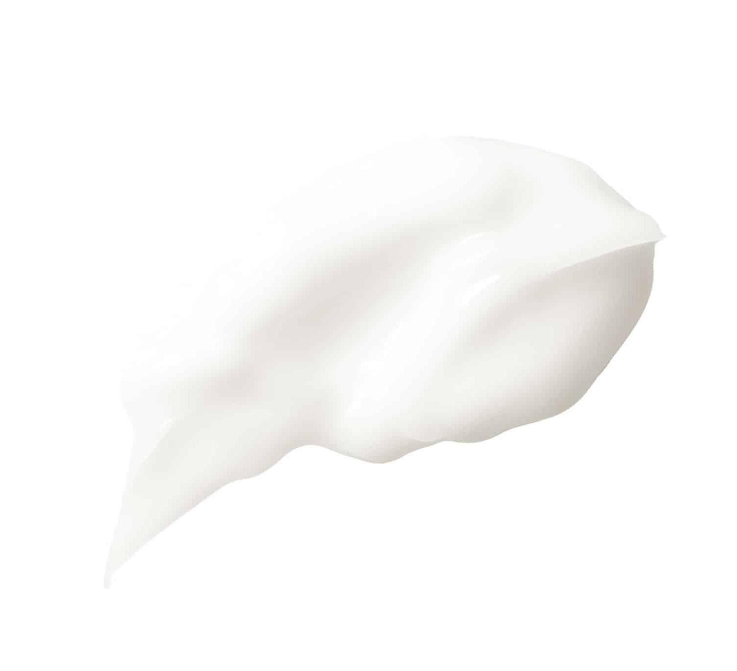 Cosmetic cream smear isolated on white background. White skincar